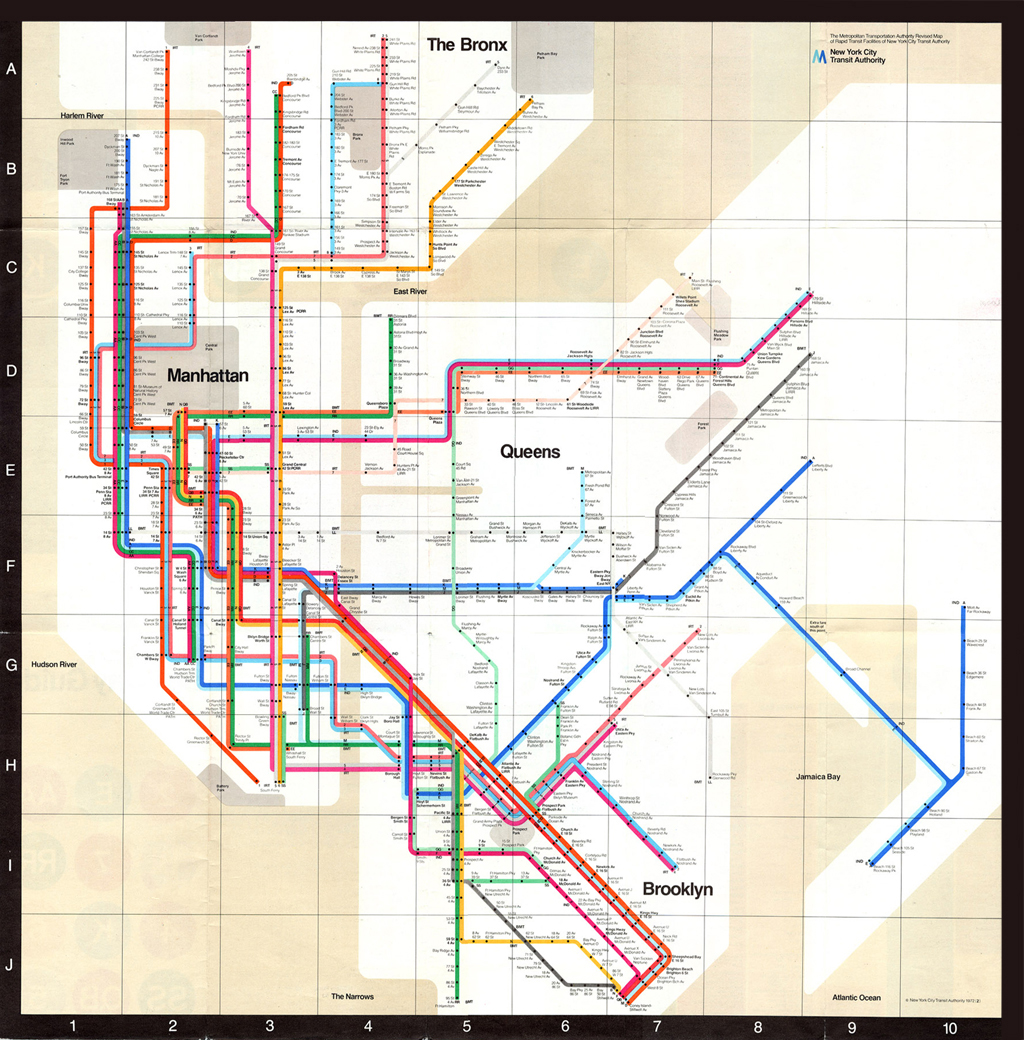 Mappa Della Metropolitana di New York